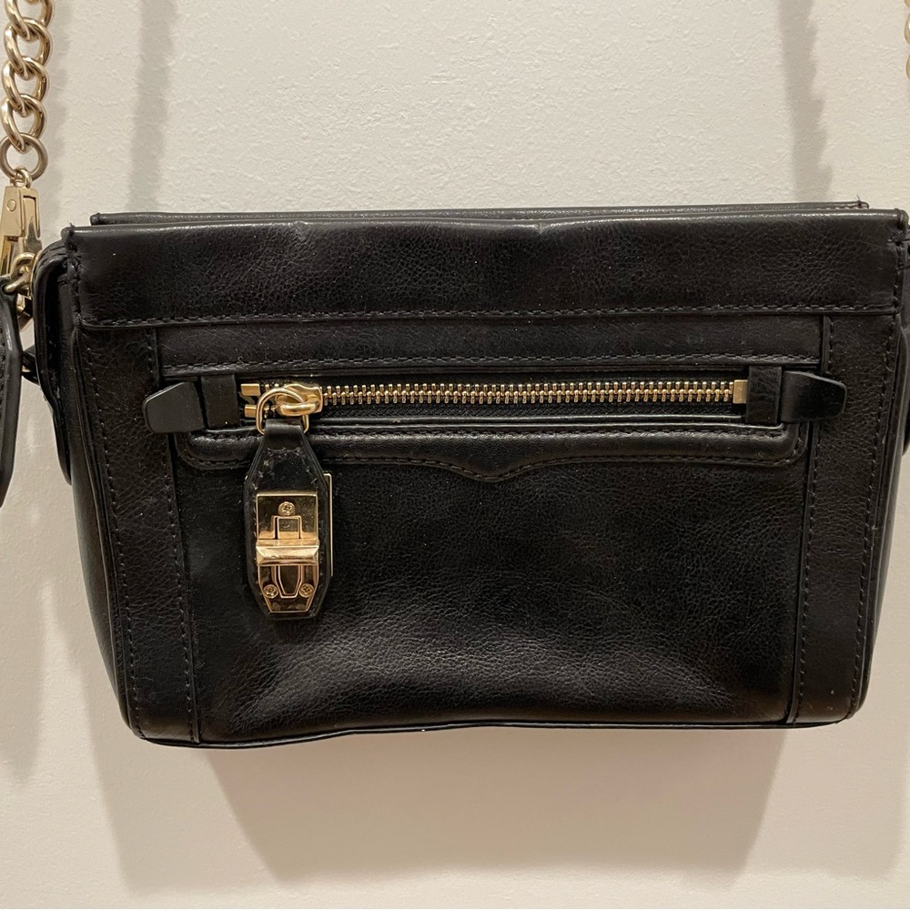 Rebecca Minkoff Black Leather Crossbody Bag